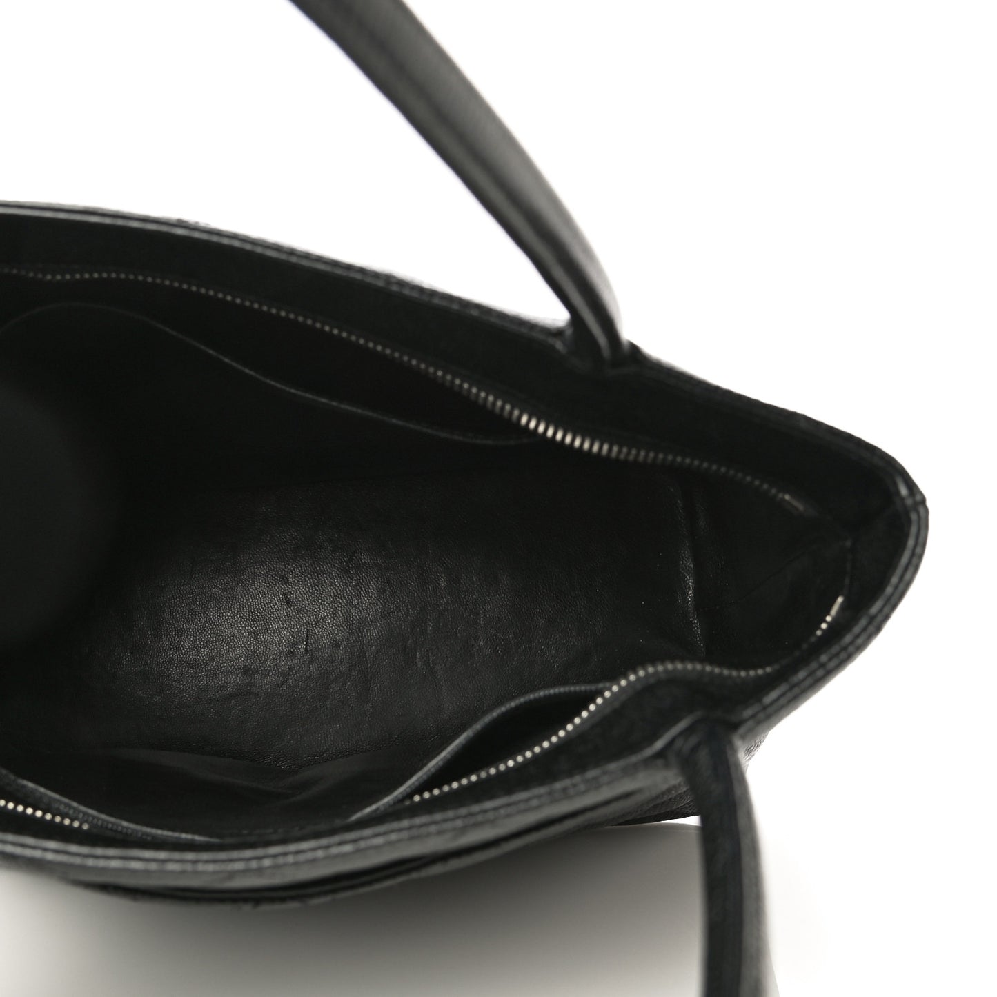 Caviar Quilted Medallion Tote Black