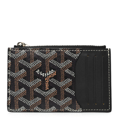 Goyard Goyardine Bourbon Zipped Card Holder Black 1 of 8