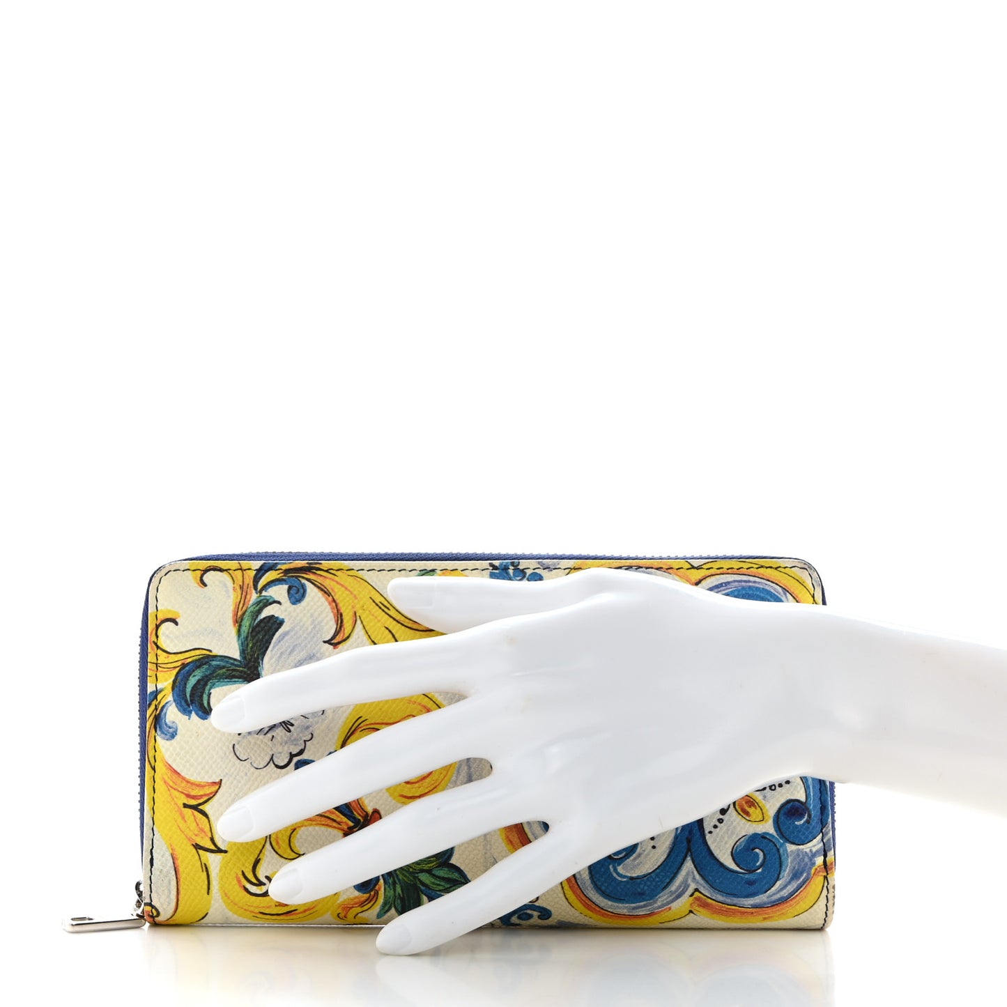 Dauphine Majolica Printed Zip Around Wallet Multicolor