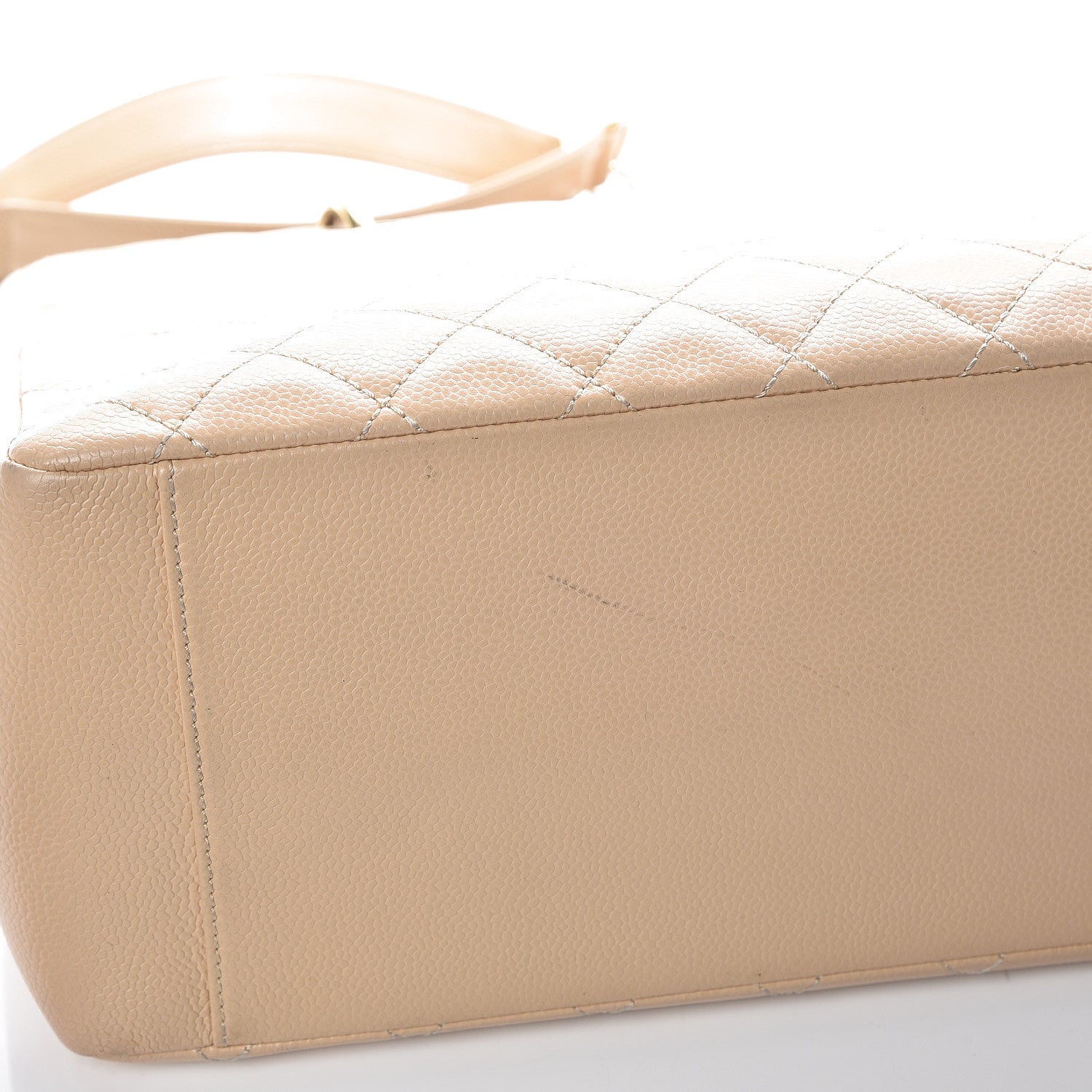 Chanel Caviar Quilted Grand Shopping Tote GST Beige Clair 12 of 21