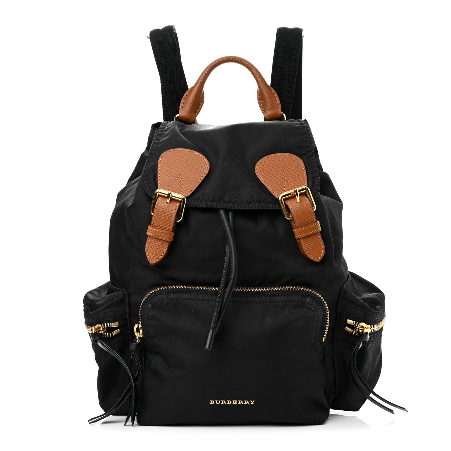 Nylon Medium Rucksack Backpack Black