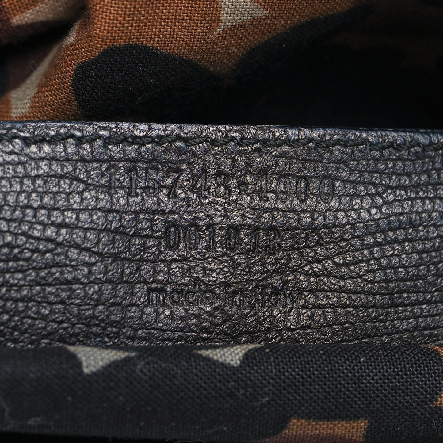 Calfskin Lizard Embossed Classic Hardware City Black