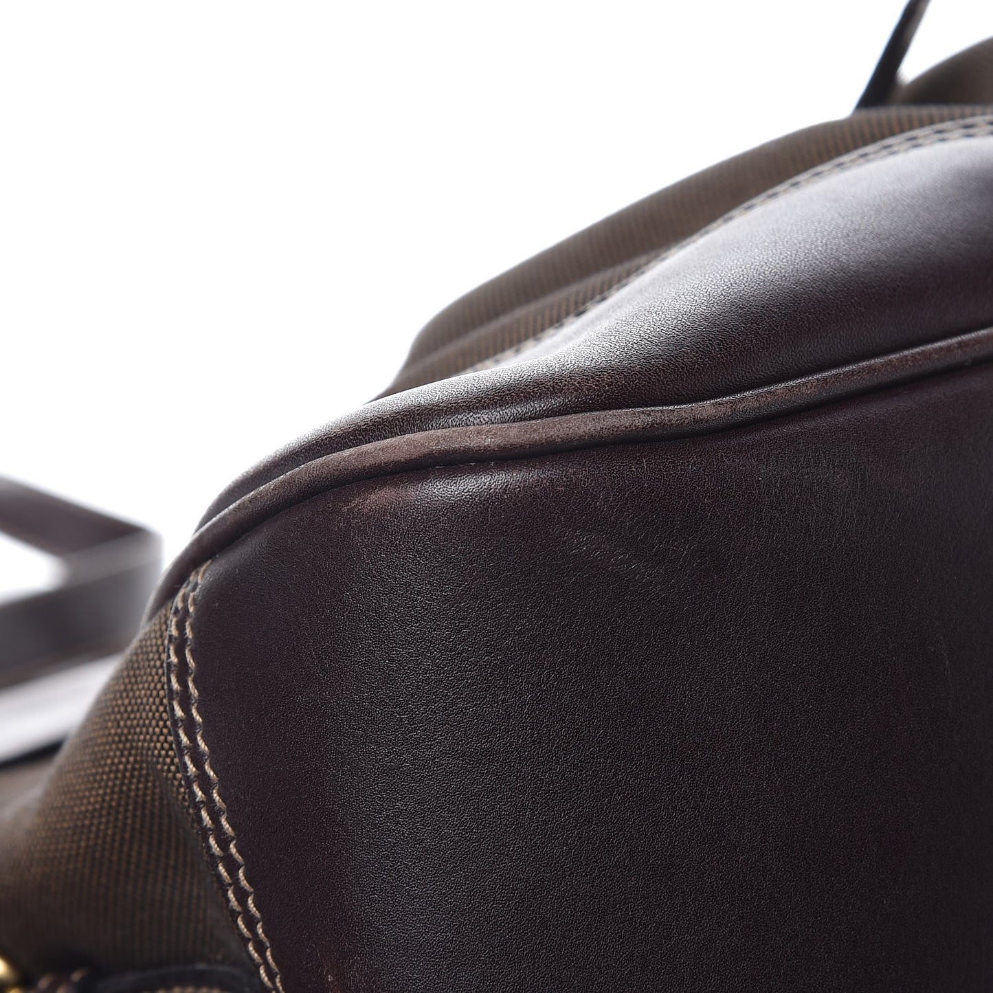 Jacquard Logo Shopping Satchel Brown