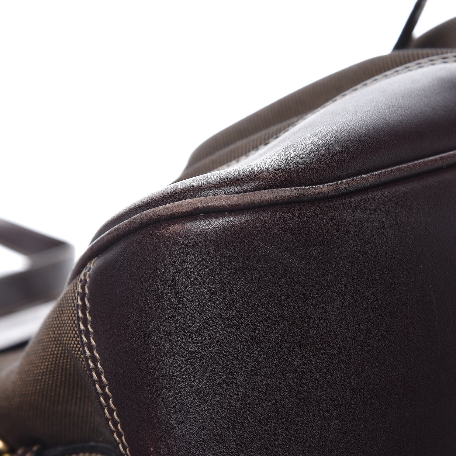 Prada Jacquard Logo Shopping Satchel Brown 12 of 14