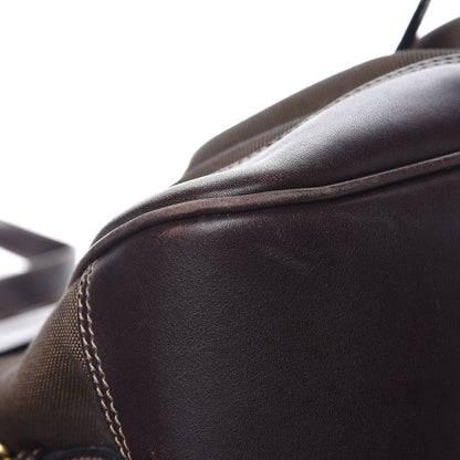 Prada Jacquard Logo Shopping Satchel Brown 12 of 14