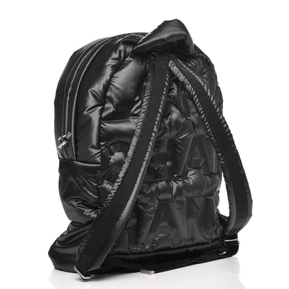 Chanel Nylon Embossed Doudoune Backpack Black 3 of 8
