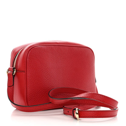 Gucci Pebbled Calfskin Small Soho Disco Bag Tabasco Red 3 of 11