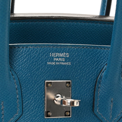 Hermes Epsom Birkin 25 Bleu Izmir 6 of 10