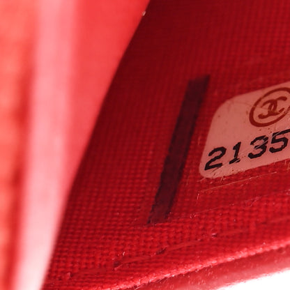 Chanel Lambskin Quilted CC Crossing Wallet On Chain WOC Red 8 of 13