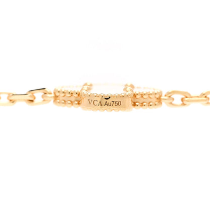 Van Cleef & Arpels 18K Yellow Gold Rock Crystal 20 Motifs Vintage Alhambra Necklace 5 of 6