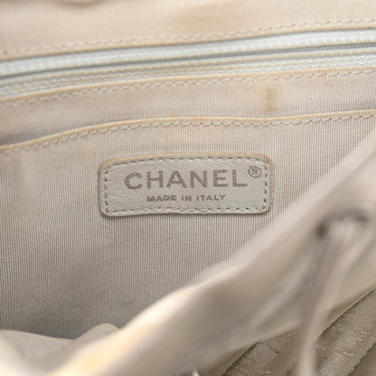 Chanel Iridescent Calfskin Chevron Quilted Small Urban Spirit Backpack Silver 6 of 15