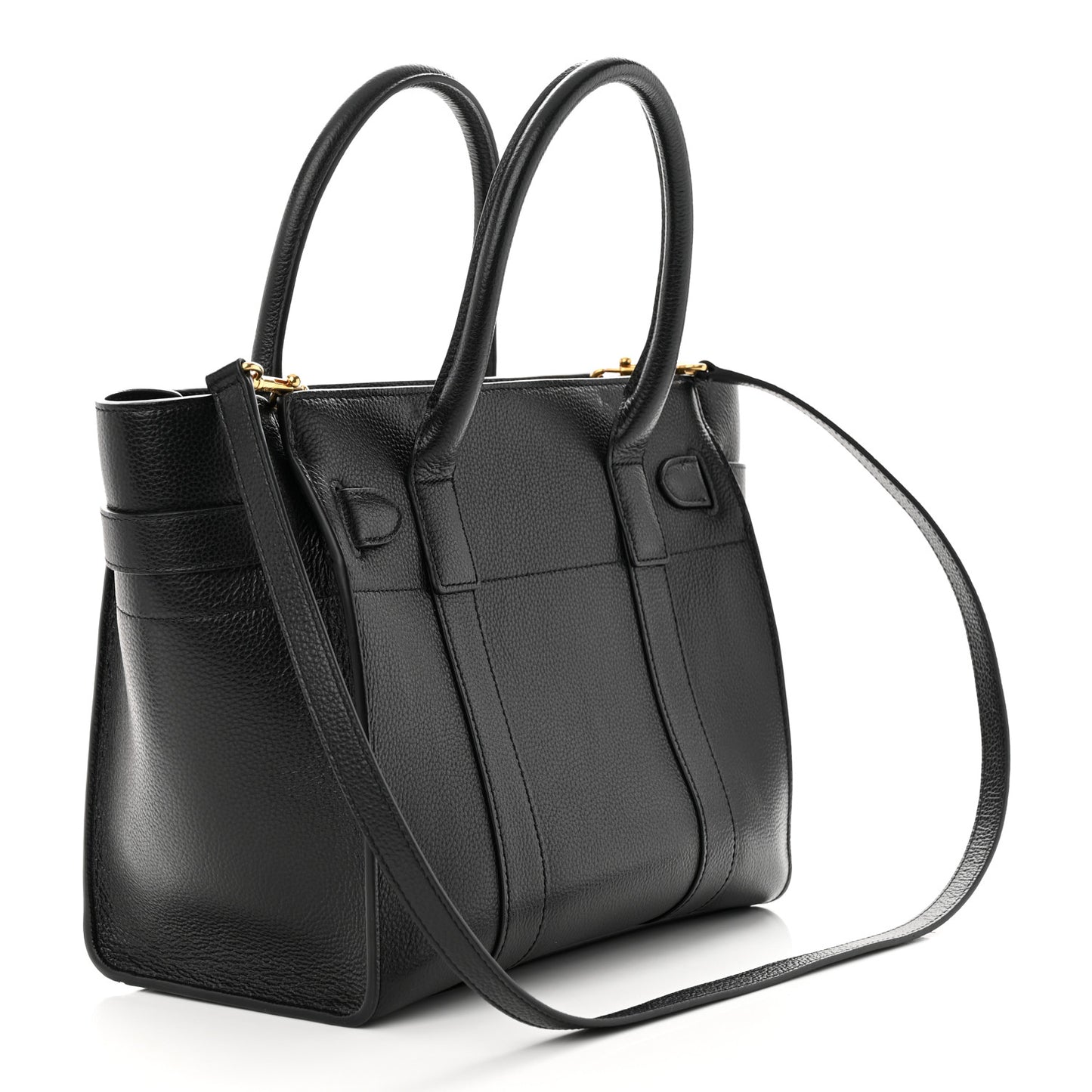 Small Classic Grain Small Zipped Bayswater Black