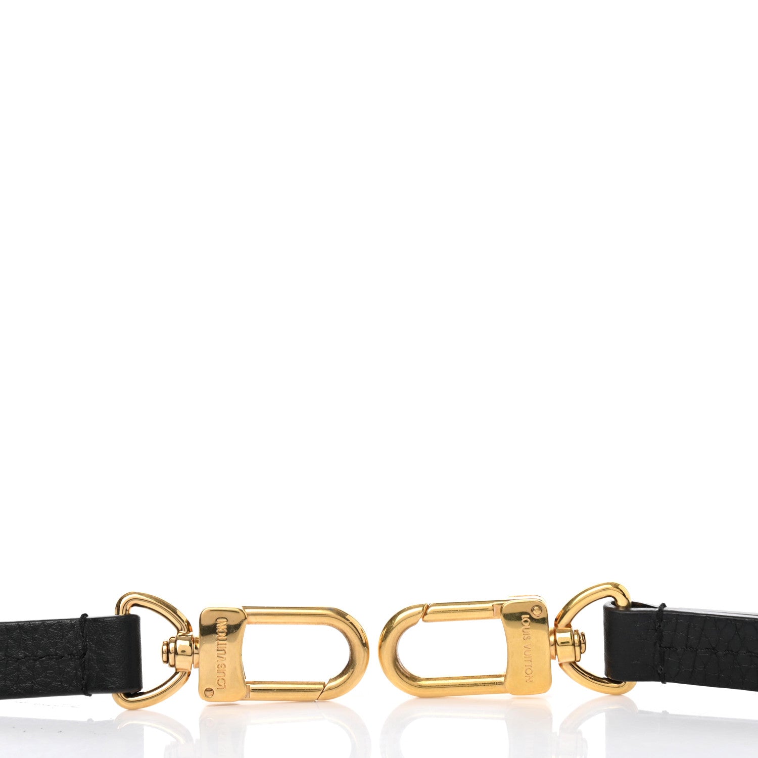 Louis Vuitton Calfskin Adjustable Retiro NM Shoulder Strap Black 3 of 3