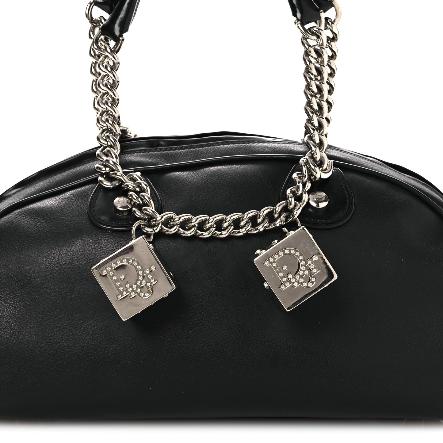 Calfskin Gambler Dice Bowler Black