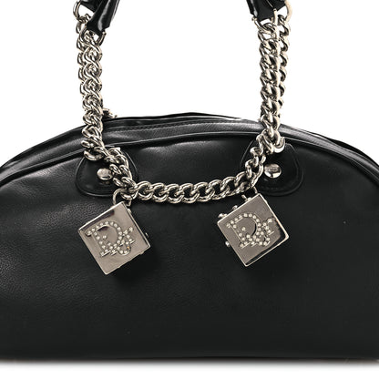 Christian Dior Calfskin Gambler Dice Bowler Black 7 of 11