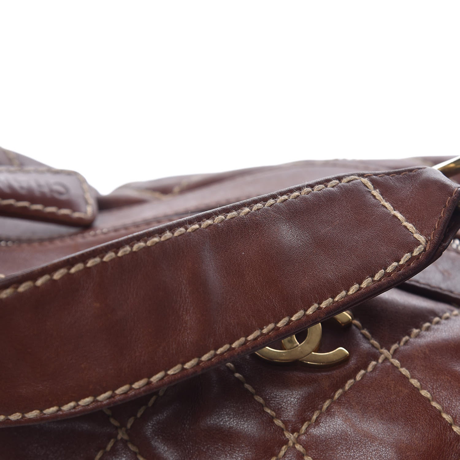 Chanel Calfskin Quilted Surpique Hobo Brown 9 of 21