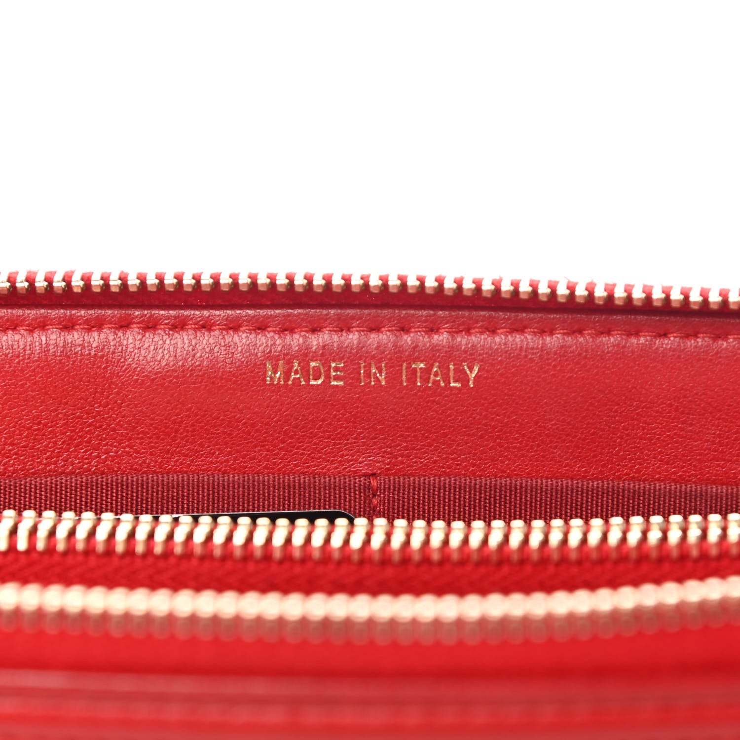 Chanel Lambskin Quilted Small Zipped Boy Pouch Red 8 of 14