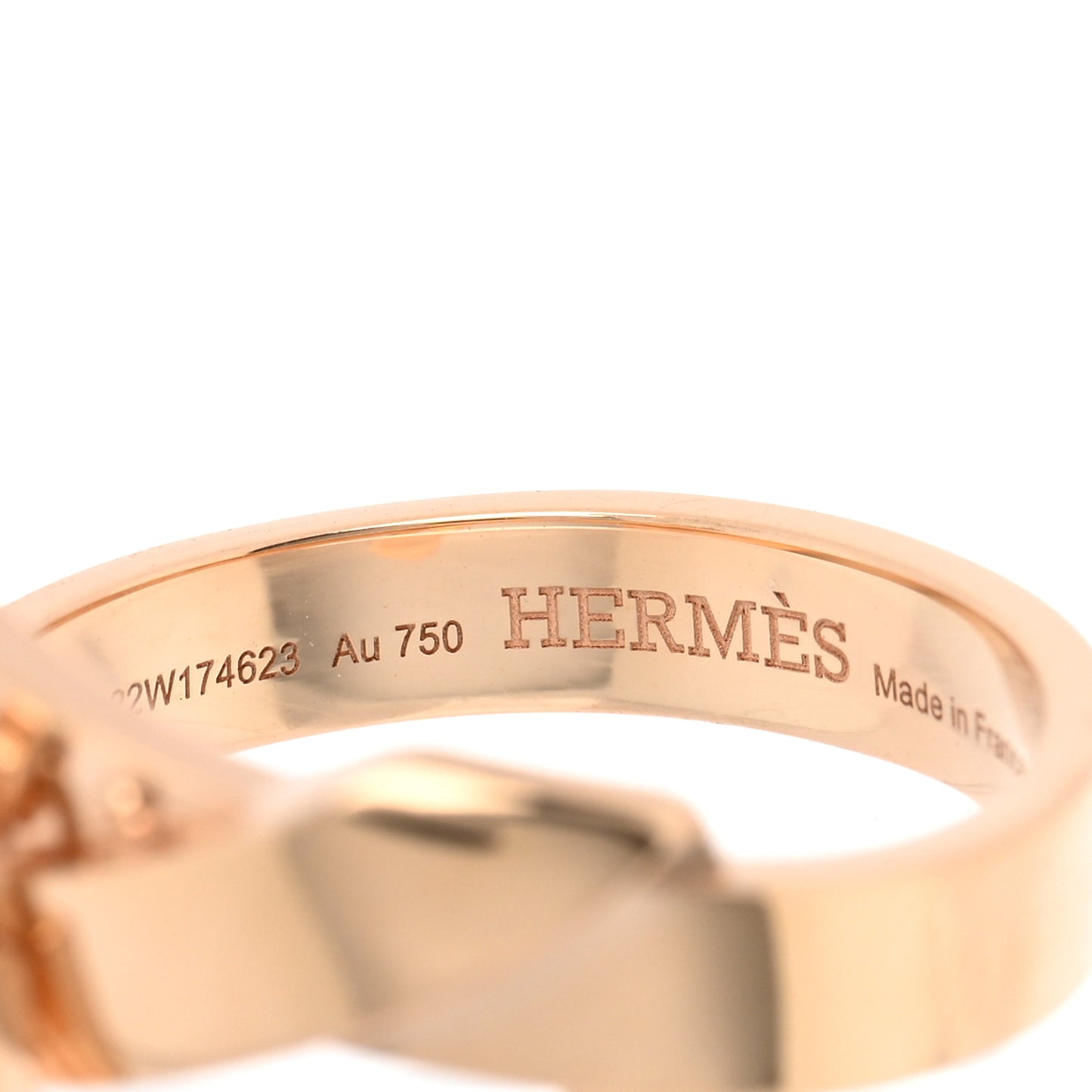 18K Rose Gold Kelly Gavroche Ring 55 7.25