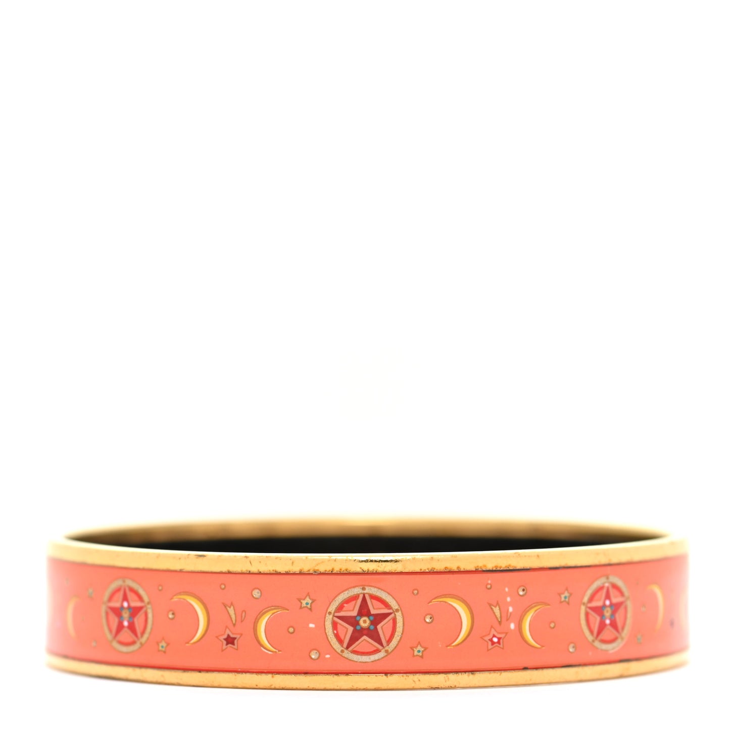 Enamel Printed Wide Moon Stars Bracelet 70