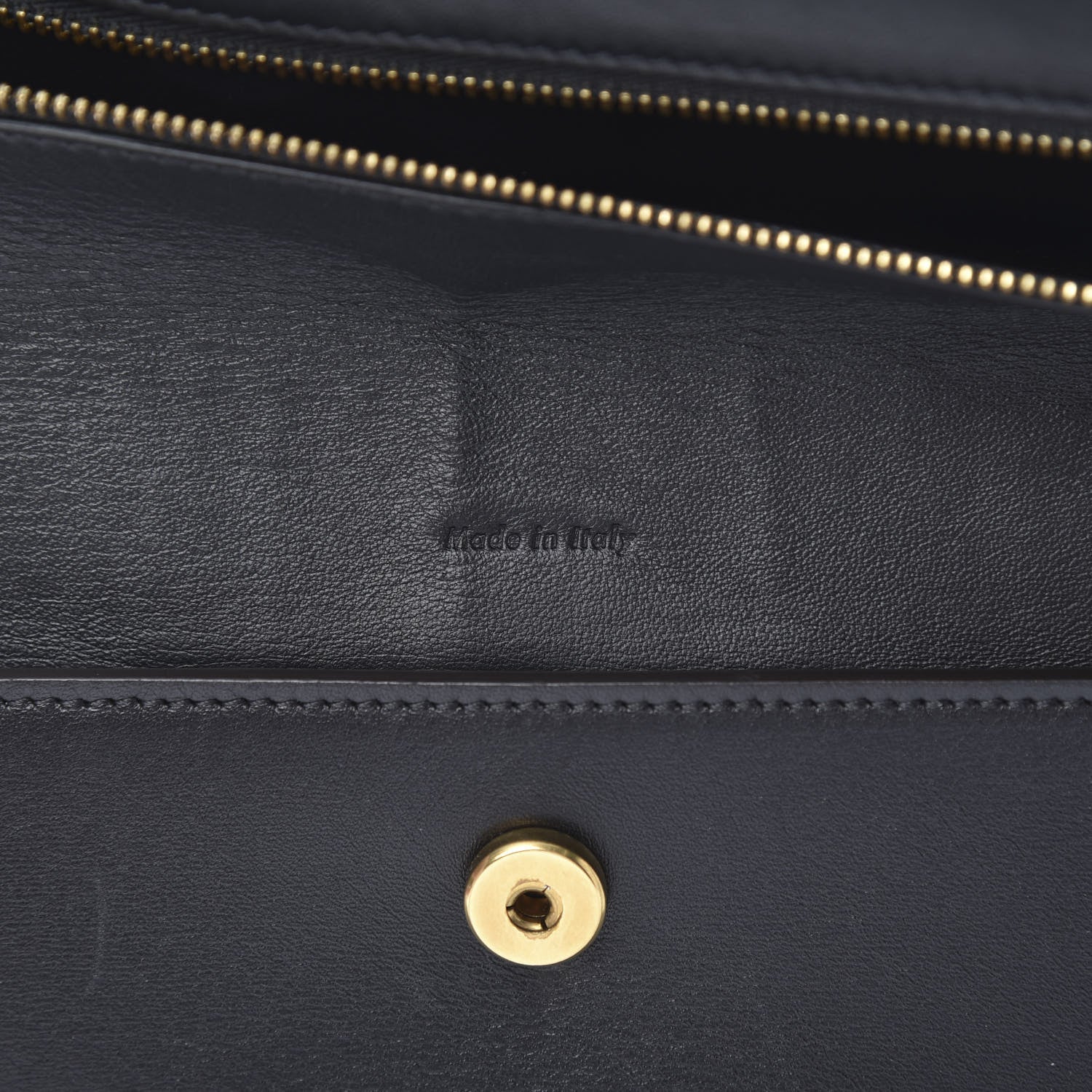 Celine Palmelato Calfskin Curved Evening Clutch Black 7 of 13