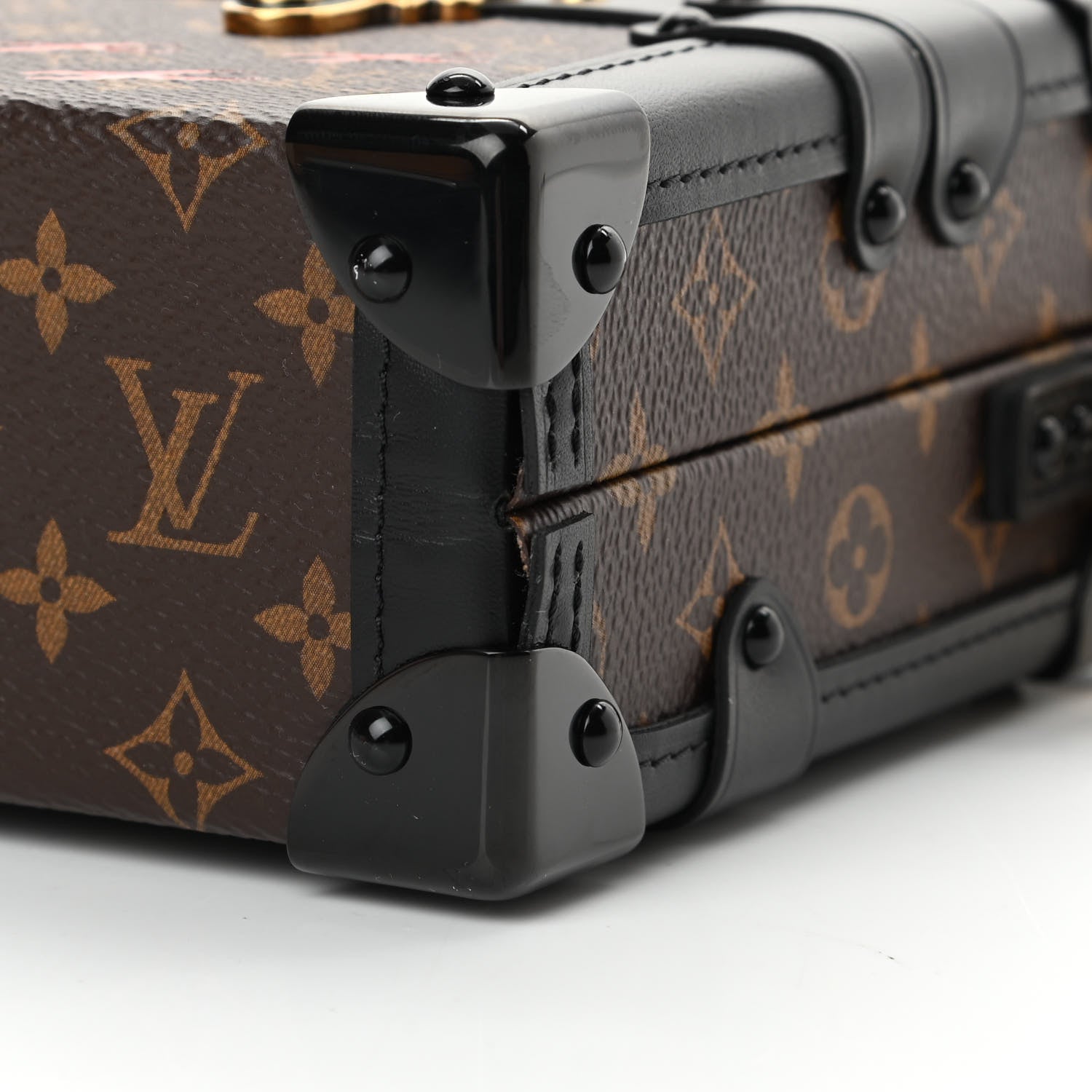 Louis Vuitton Monogram Petite Malle East West Black 9 of 11