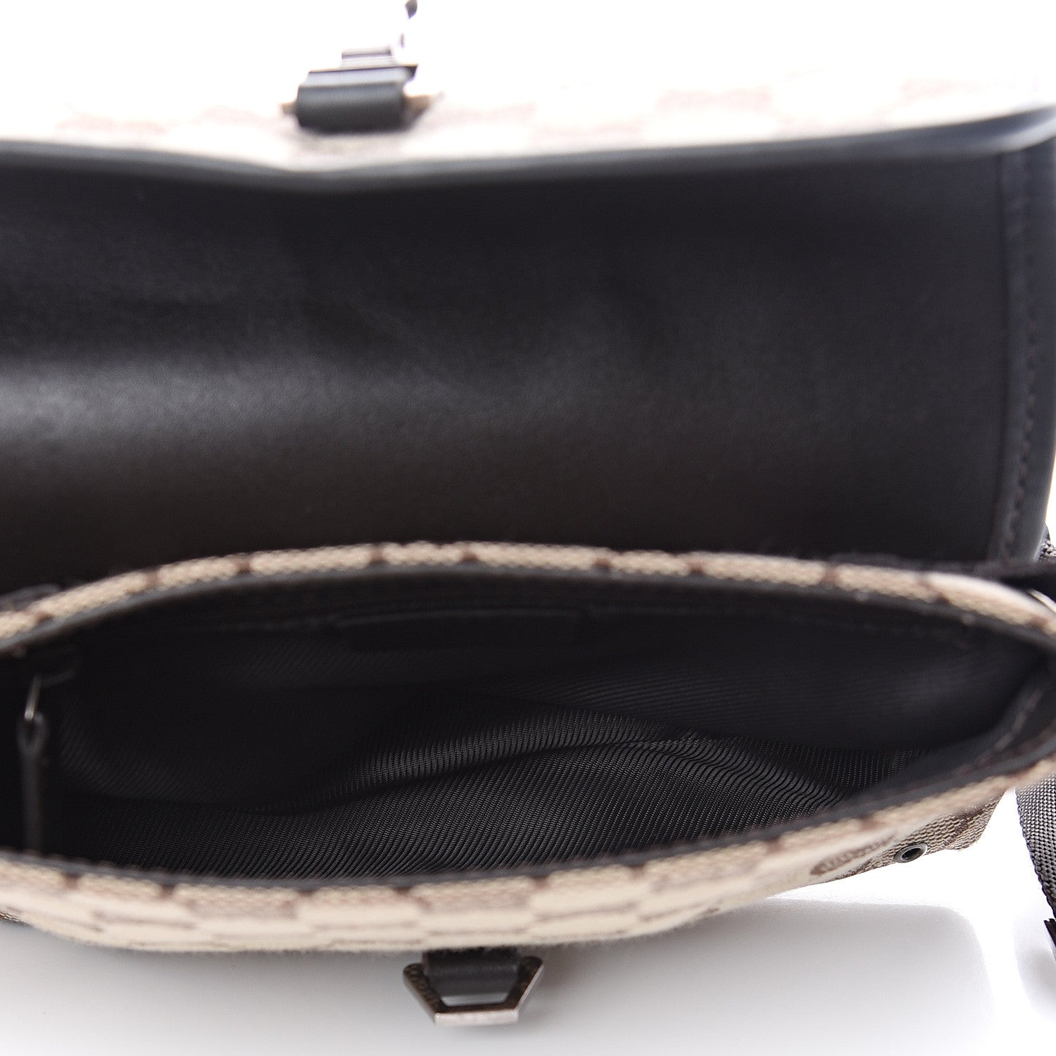 Gucci Monogram Waist Pouch Bag Dark Brown 4 of 10