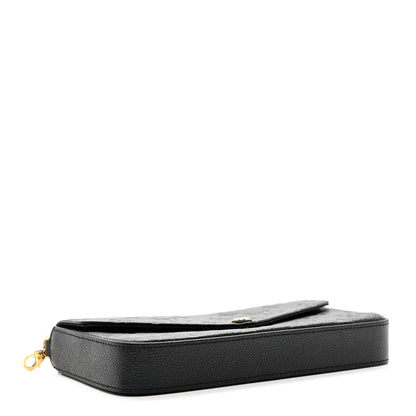 Louis Vuitton Empreinte Pochette Felicie Chain Wallet Black 5 of 8