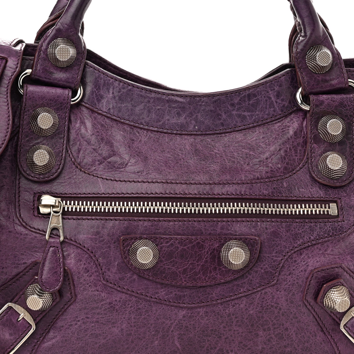 Balenciaga Agneau Giant 21 Silver Hardware City Raisin 8 of 16