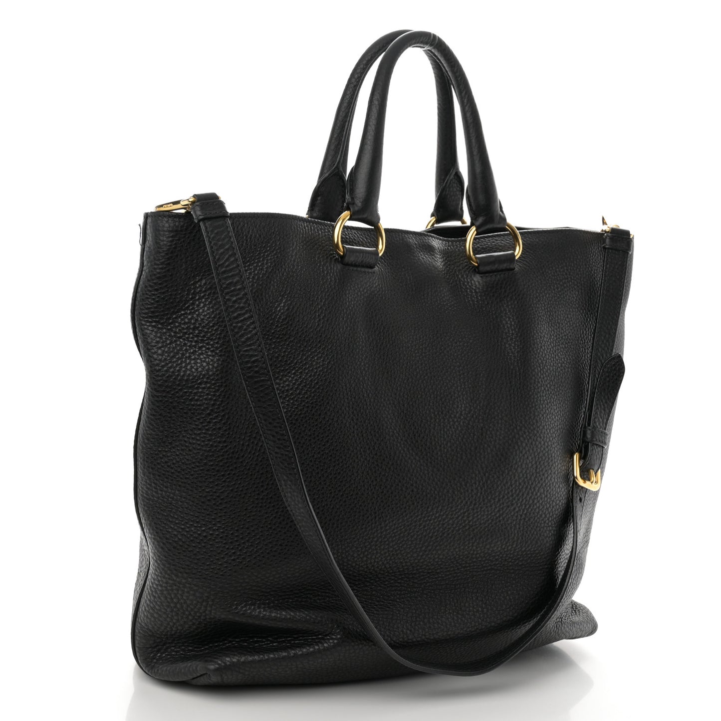 Vitello Daino Tote Black