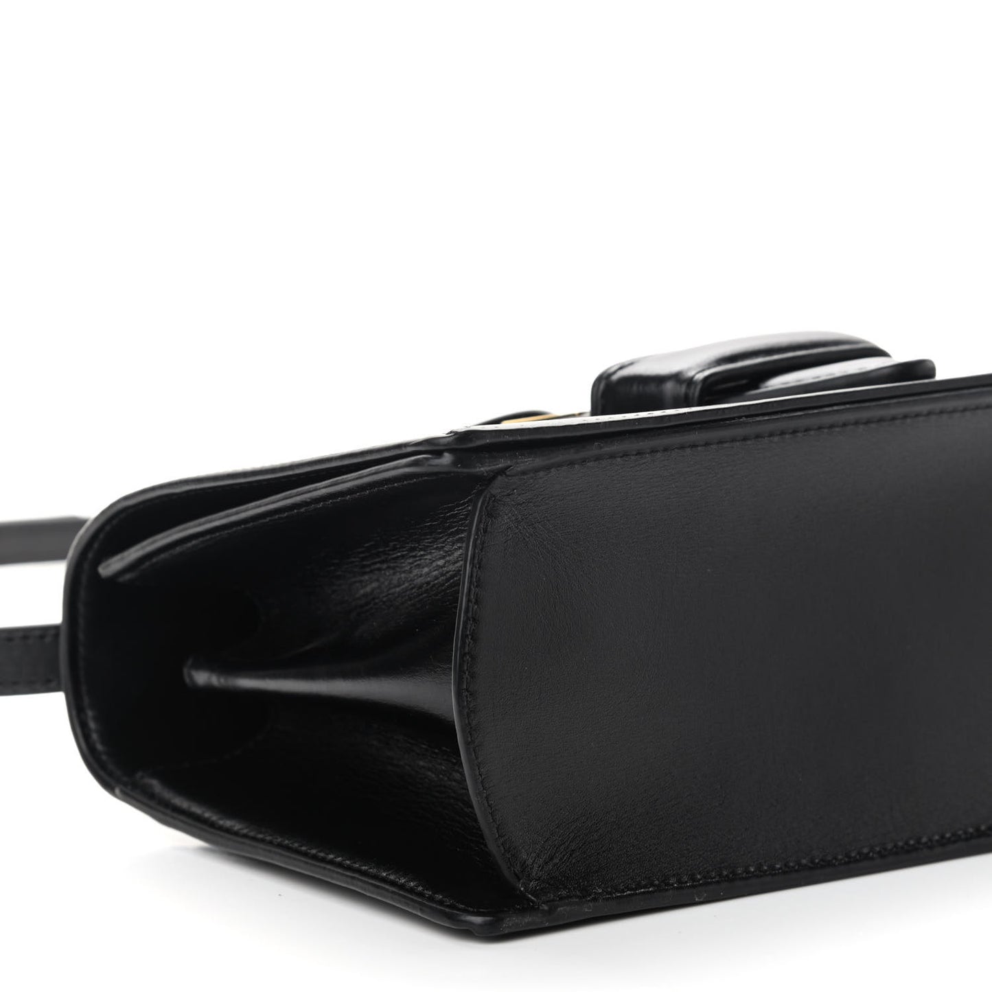 Calfskin Medium Barcelona Shoulder Bag Black