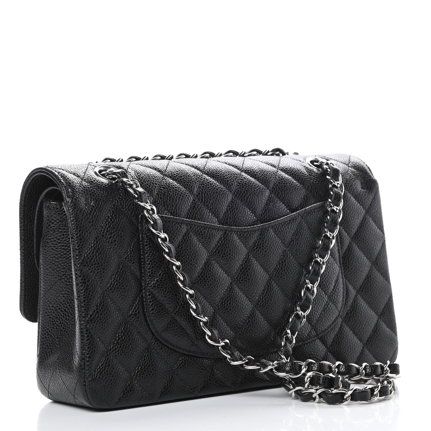 Chanel Caviar Quilted Medium Double Flap Black 3 of 10