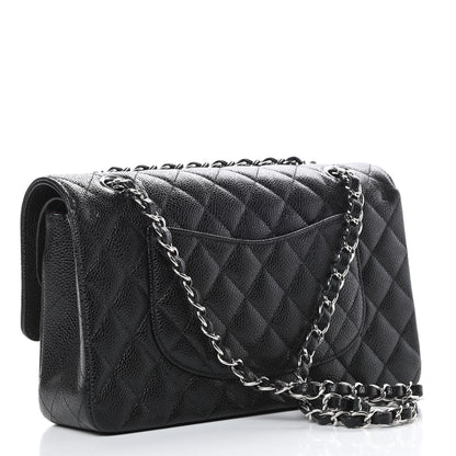 Chanel Caviar Quilted Medium Double Flap Black 3 of 10