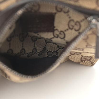Gucci GG Monogram Web Double Pocket Belt Bag Dark Brown 7 of 16