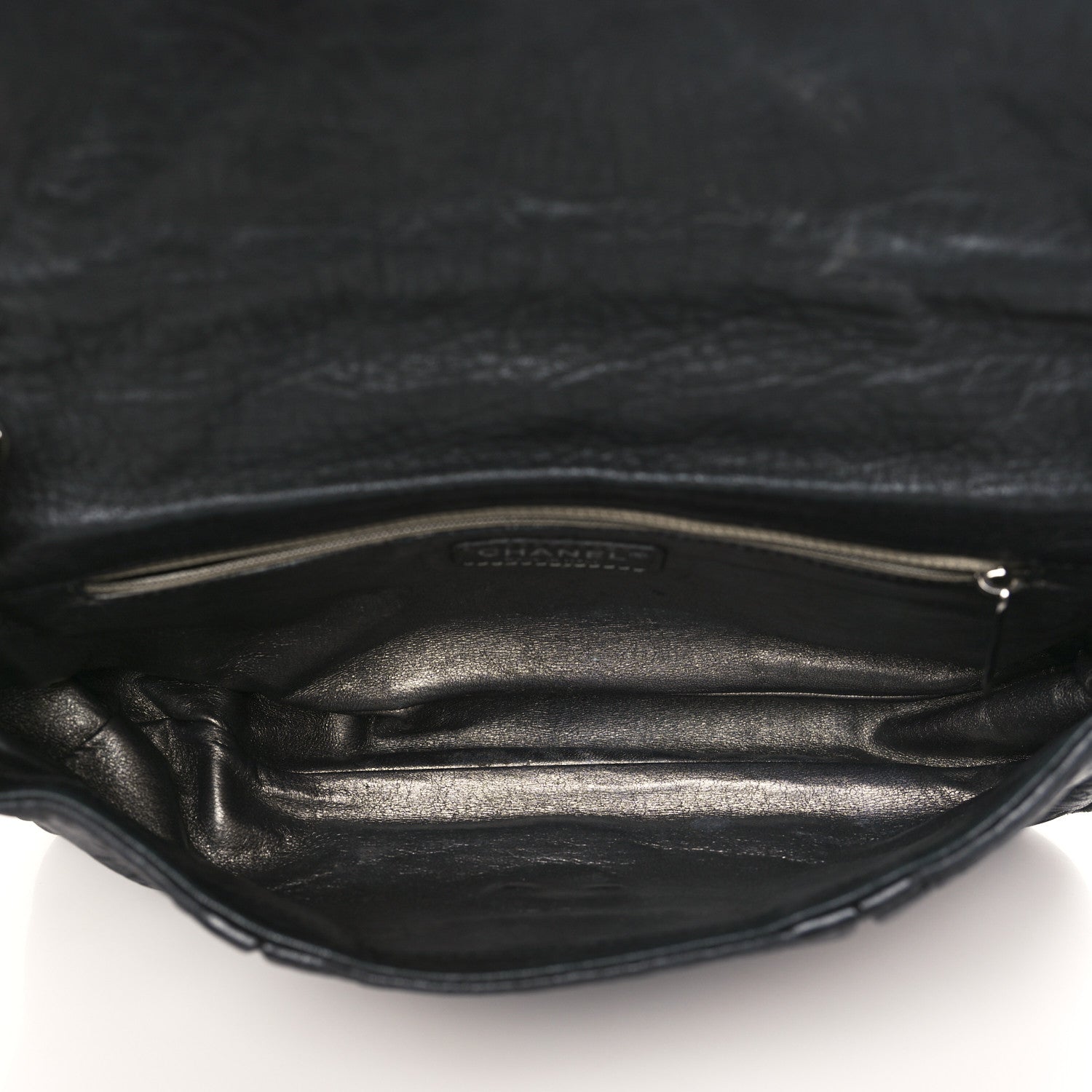 Chanel Distressed Lambskin Lady Braid Flap Black 4 of 9