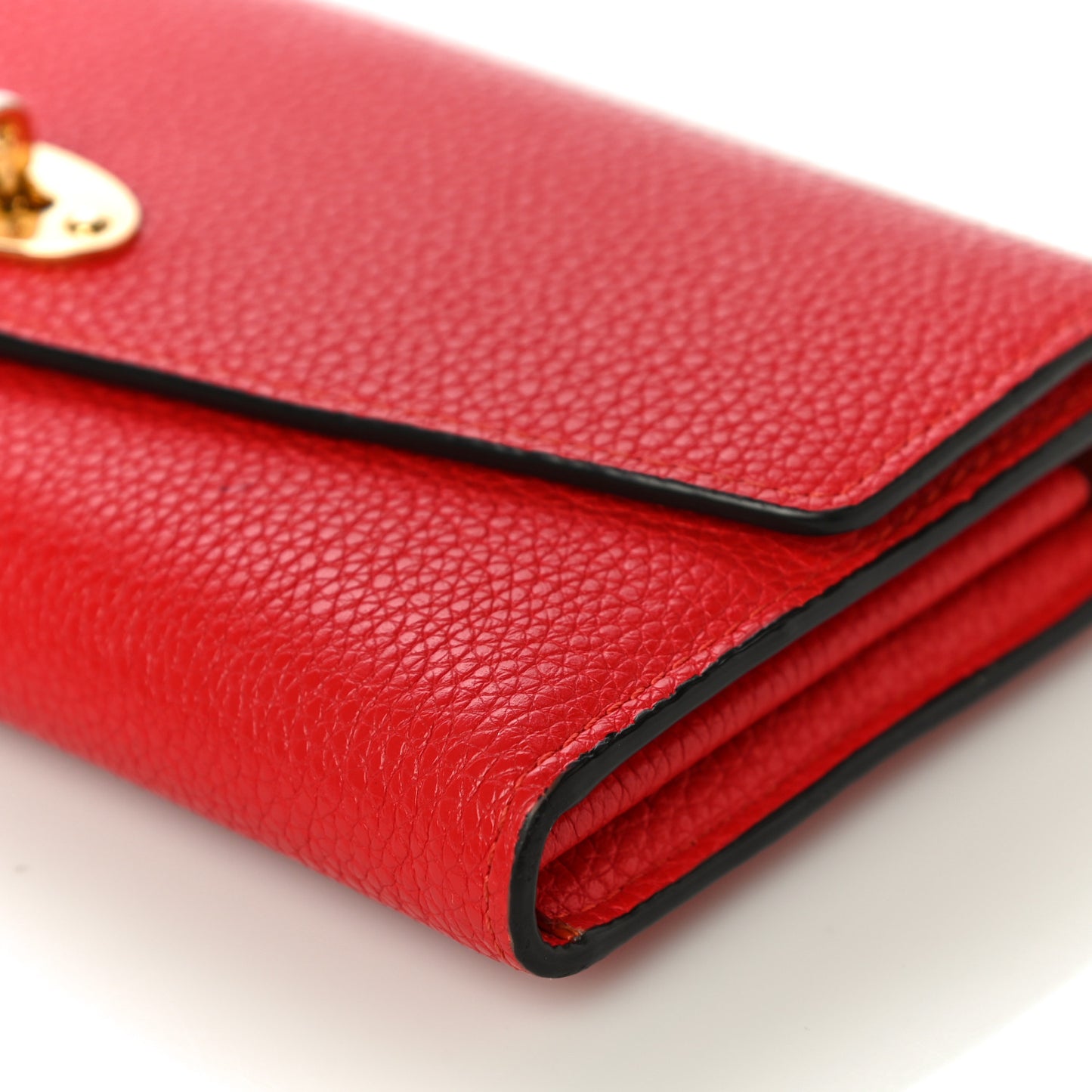 Small Classic Grain Darley Wallet Fiery Red