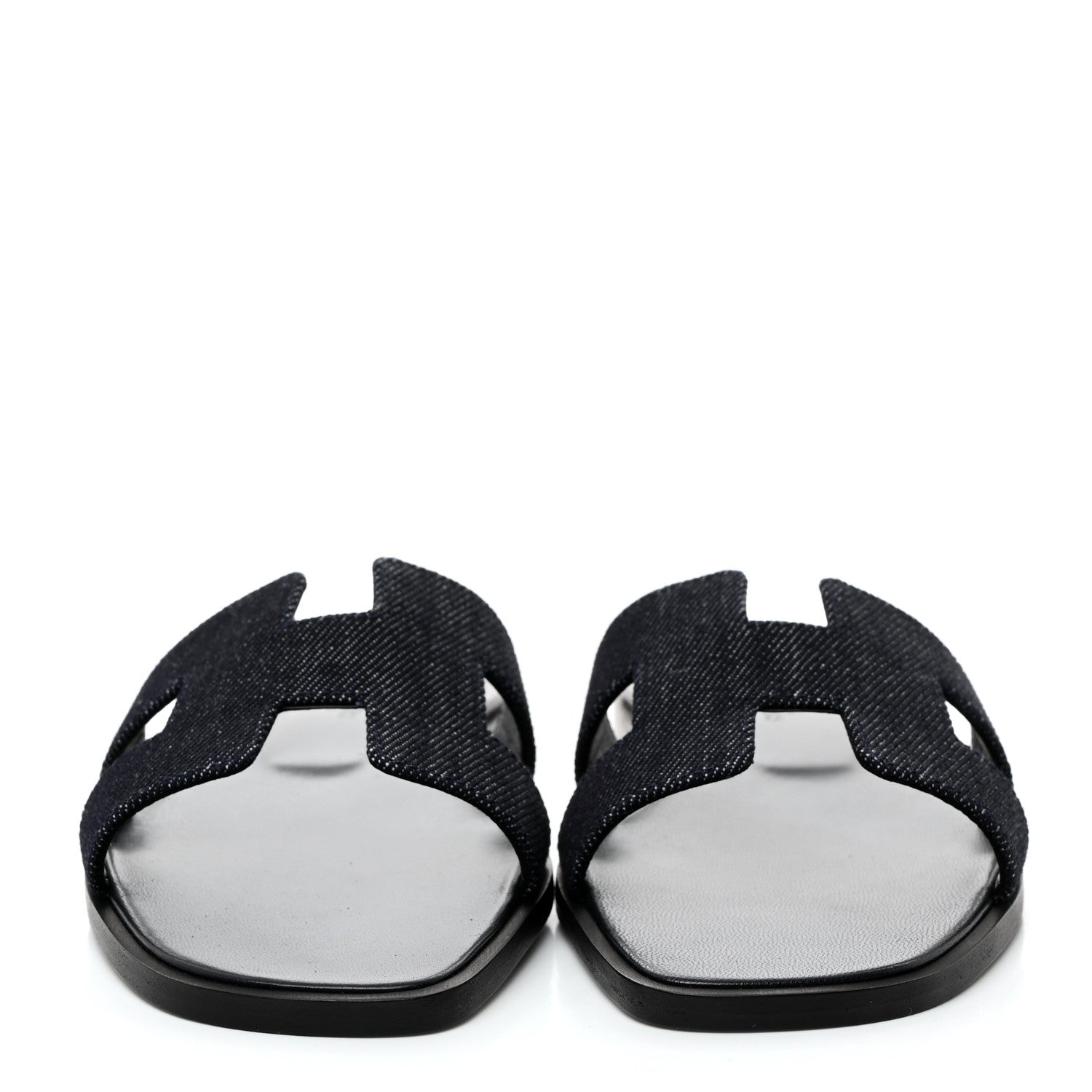 Hermes Denim Canvas Oran Sandals 36 Bleu Brut 2 of 9