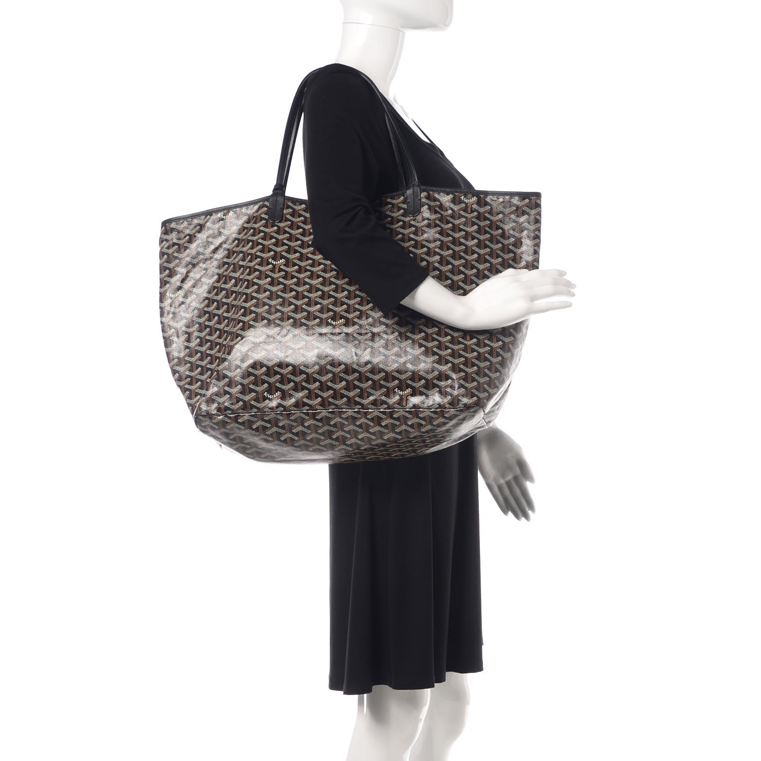 Goyard Goyardine Saint Louis GM Black 2 of 9