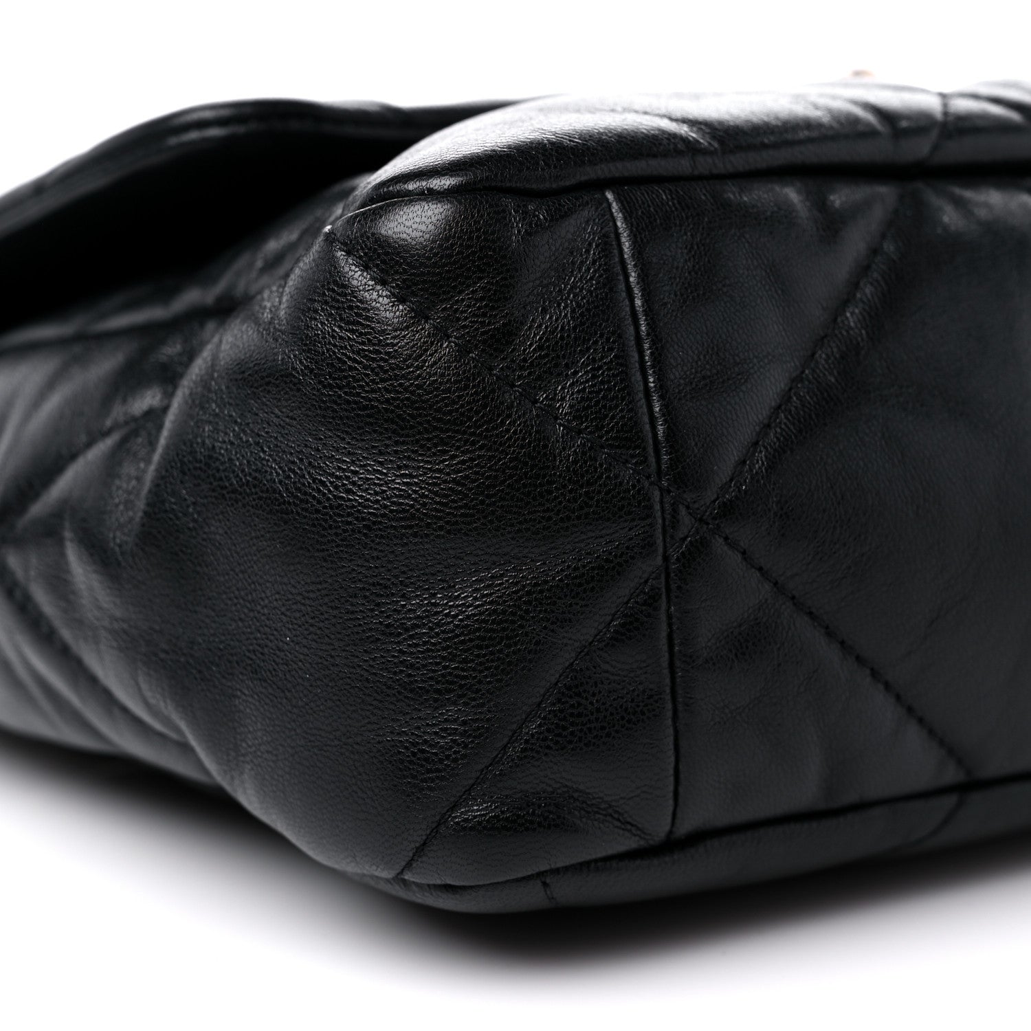 Chanel Goatskin Quilted Large Chanel 19 Flap Black 7 of 9