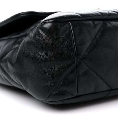 Chanel Goatskin Quilted Large Chanel 19 Flap Black 7 of 9
