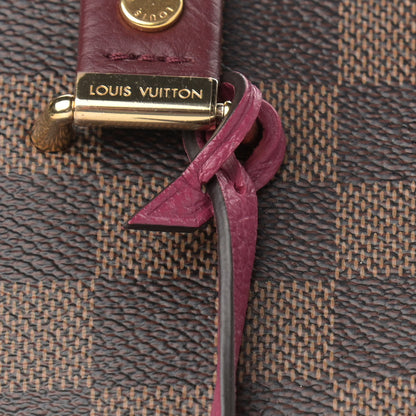 Louis Vuitton Damier Ebene Cuir Taurillon Hyde Park Fuchsia 16 of 16