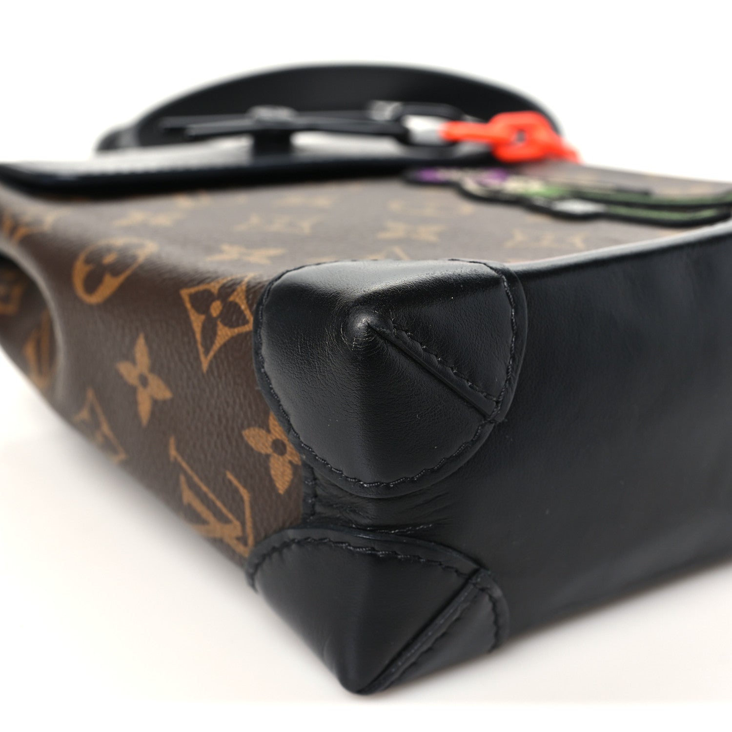 Louis Vuitton Monogram Embroidered Cartoon LV Friends Steamer XS Black 8 of 9