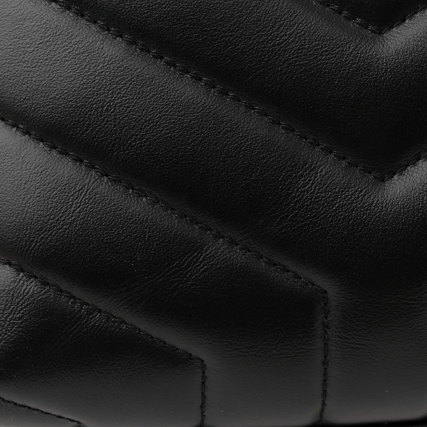 Calfskin Y Quilted Monogram Toy Loulou Crossbody Bag Black