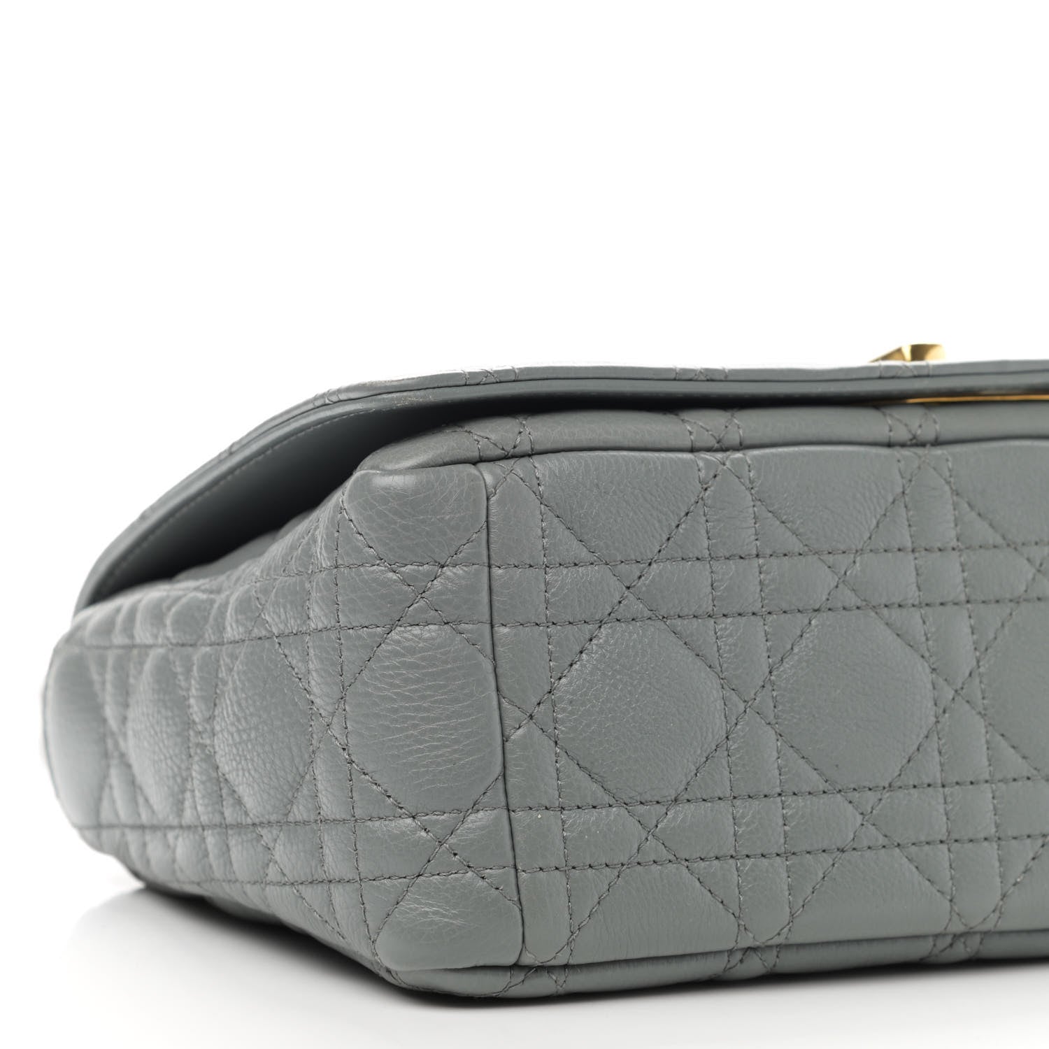 Christian Dior Lambskin Cannage Medium Caro Bag Grey 9 of 10