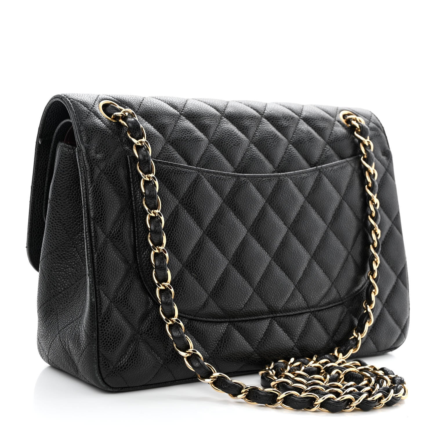 Chanel Caviar Quilted Jumbo Double Flap Black 3 of 19