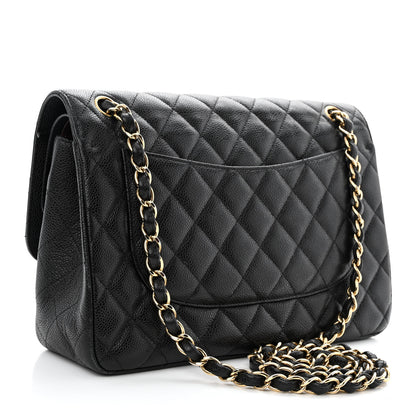 Chanel Caviar Quilted Jumbo Double Flap Black 3 of 19