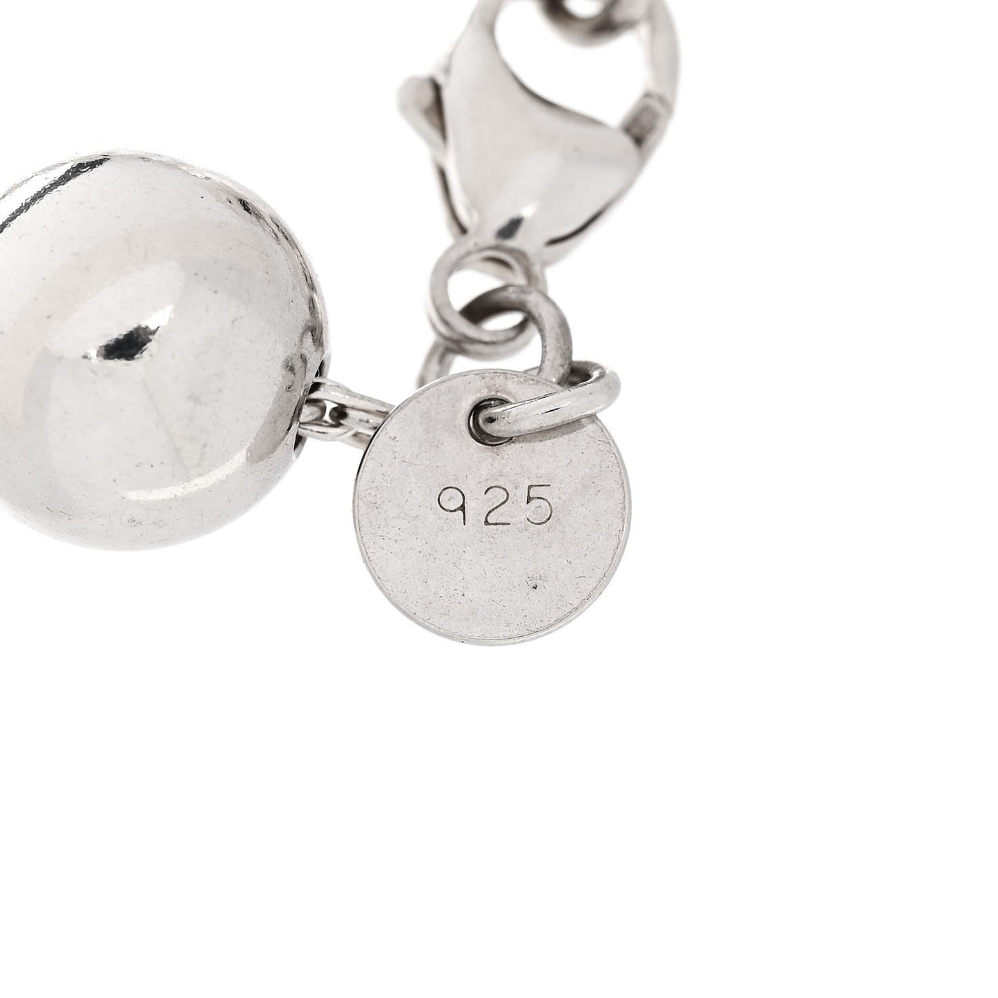 Sterling Silver 10mm Hardwear Ball Bracelet
