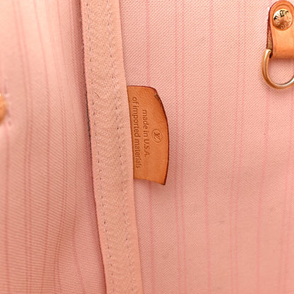 Louis Vuitton Damier Azur Neo Neverfull MM Rose Ballerine 7 of 16