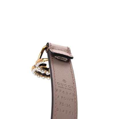 Gucci Calfskin Pearl Double G 20mm Belt 75 30 Porcelain Rose 5 of 5