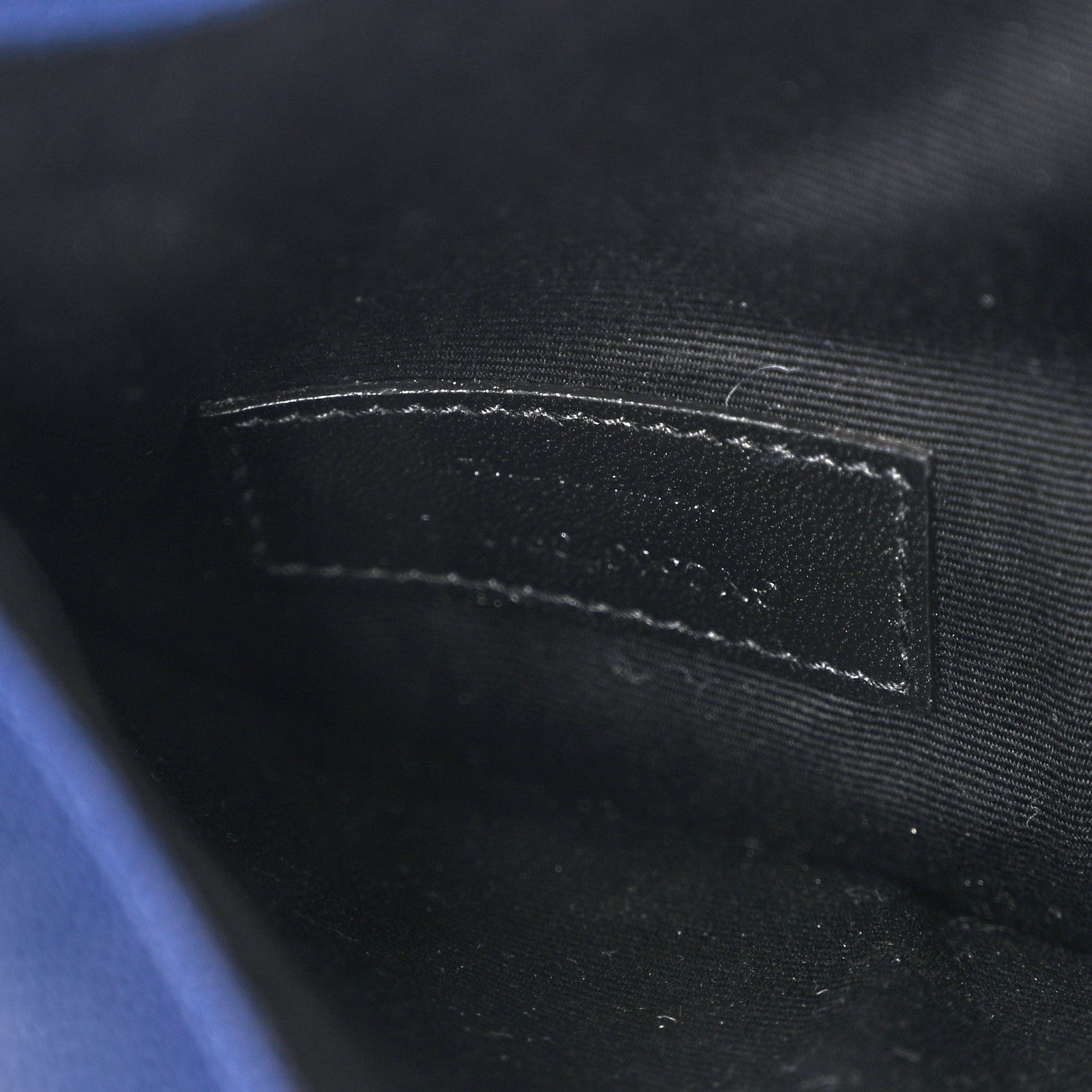 Saint Laurent Grain De Poudre Uptown Pouch Blue Charron 7 of 7