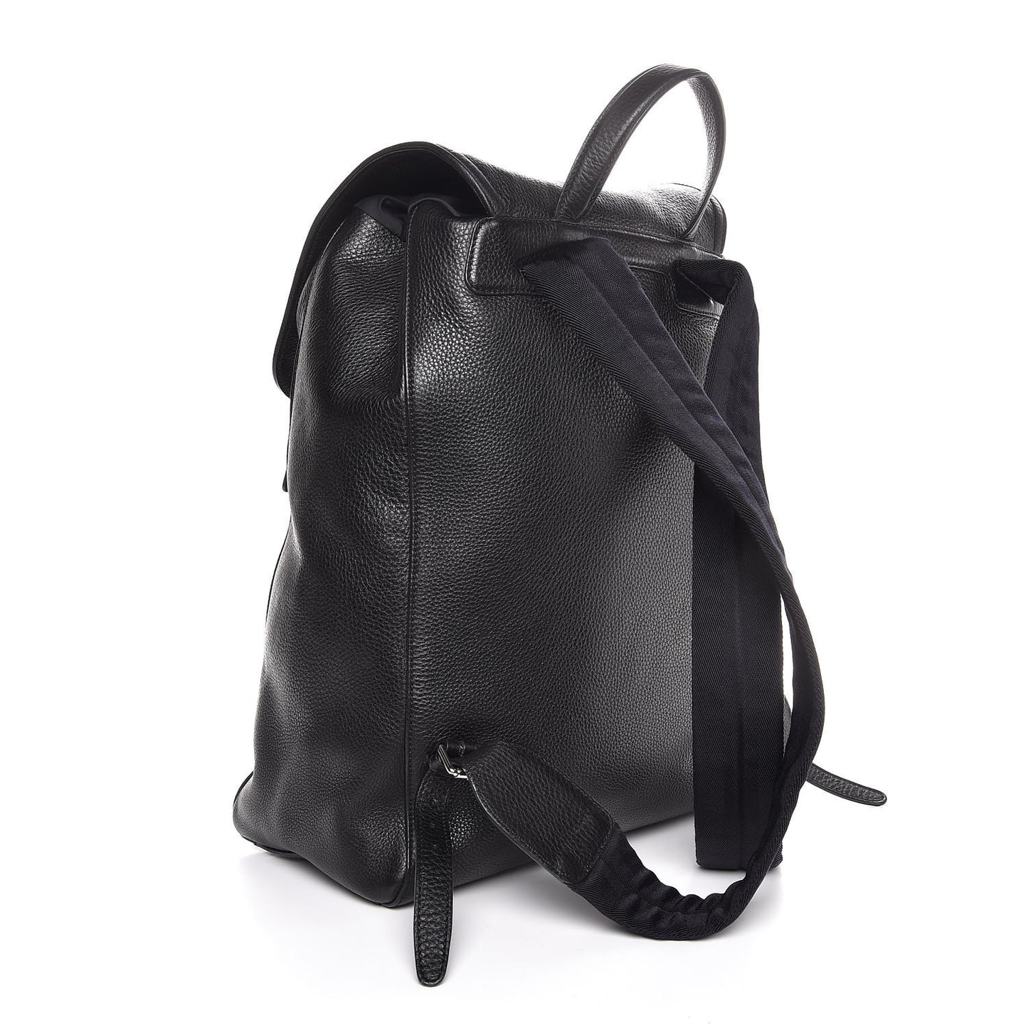 Pebbled Calfskin Soho Backpack Black